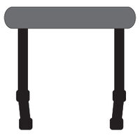 Console Mount T-Top Powder Coated Black Frame Dark Grey Shade