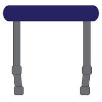 Console Mount T-Top Powder Coated Grey Frame Navy Blue Shade