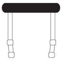 Console Mount T-Top Powder Coated White Frame Black Shade