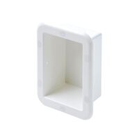 Storage Case White Plastic Open 180x110x100mm