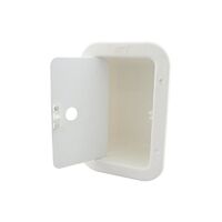 Storage Case White Plastic with Door 180x110x100mm