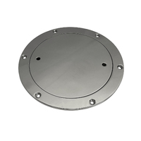 Deck Plate Stainless Steel with Key 152mm (6 inch)