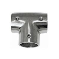 Rail Fitting Stainless Steel Tee 90deg suits 25mm tube