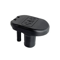 Plastic Vented Deck Fill Straight 38mm Black - Gas
