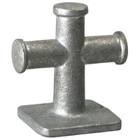 Aluminium Cross Bollard 6'' - 88x88mm Base