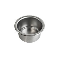 Drink Holder Recessed Stainless Steel Slim 72x45mm