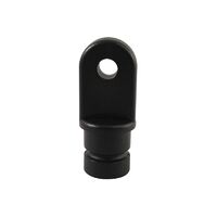 Canopy Bow End 16mm Black - Plastic