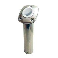Stainless Steel Rod Holder 30deg with White Insert