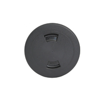 Inspection Port with Full Cover Lid (6-inch) Black