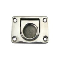Flush Pull with Spring Return 316-Grade Stainless Steel 76x57mm