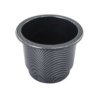 Drink Holder Large Twin Size Carbon Print with Drain