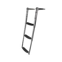Ladder Above Platform Telescopic Extra Wide Steps 3 Step