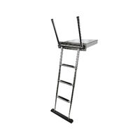 Consealed Box Ladder Telescopic with Grab Handles 4 Step