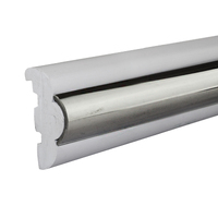 Gunwale Rub Rail Rigid PVC 38mm (A) with 19mm Stainless Steel Insert 3.65m