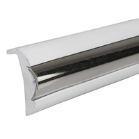 Gunwale Rub Rail Rigid PVC 38mm (B) with 19mm Stainless Steel Insert 3.65m