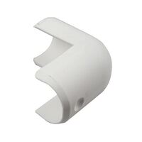 Gunwale Nylon Plastic Corner Cap fits 35mm White