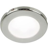 EuroLED75 Downlight White Light with Stainless Steel Rim 12v