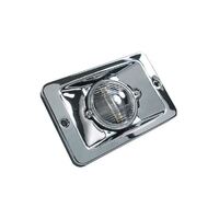 Cockpit Courtesty Light - Rectangle S/Steel 12v