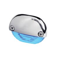 Hella Marine Easy-Fit LED Courtesy Light Blue Light Stainless Steel Cap