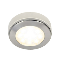 EuroLED115 Downlight Warm White Light with Stainless Steel Rim 12/24v