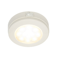 EuroLED115 Switch Downlight Warm White Light with Plastic Rim 12/24v