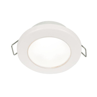 EuroLED75 Spring Clip Downlight White Light with Plastic Rim 12v