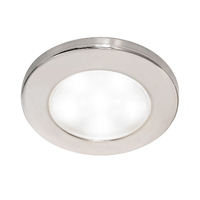 EuroLED95 Downlight White Light with Stainless Steel Rim 12/24v