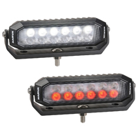 LED Dual Colour White Red Deck Light with Black Housing