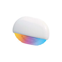 Hella Apelo RGB Step Lamp with White Plastic Trim 12/24v