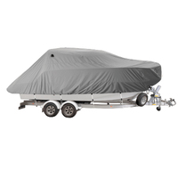 Pilot Cruiser Boat Storage & Slow Towing Cover Grey 5.5m - 6.0m