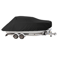 Pilot Cruiser Boat Storage & Slow Towing Cover Black 8.0m - 8.5m
