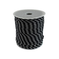 Dinghy Line 8plait 5mm x 100m Black/White