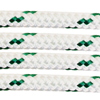 Polyester Double Braid Rope 6mm x 200m White/Green