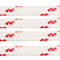 Polyester Double Braid Rope 6mm x 200m White/Red