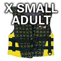AXIS Neoprene Jacket Level 50S X Small Adult Yellow 40-70Kg