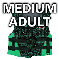 AXIS Neoprene Jacket Level 50S Medium Adult Green 70+Kg