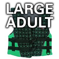 AXIS Neoprene Jacket Level 50S Large Adult Green 70+Kg