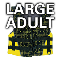 AXIS Neoprene Jacket Level 50S Large Adult Yellow 70+Kg