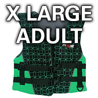 AXIS Neoprene Jacket Level 50S X Large Adult Green 70+Kg