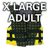 AXIS Neoprene Jacket Level 50S X Large Adult Yellow 70+Kg