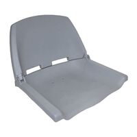 Explorer Folding Unpadded Boat Seat Grey