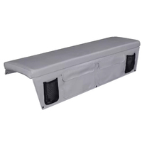 Oceansouth Bench Cushion & Side Pockets 300x1200 Grey