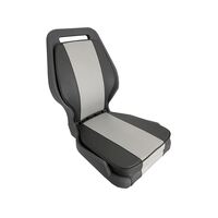Moulded Boat Seat with Removable Grey Cushions