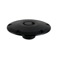 Plug-In Seat Pedestal Base Anodised Aluminium Black Finished 9-Inch