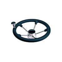 Steering Wheel Black Five-Spoke with Knob 343mm