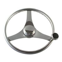 Steering Wheel S/S 340mm Grip with Knob