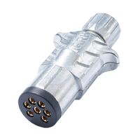 Ark 7 Pin Round Trailer Plug Metal Small