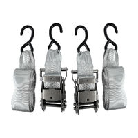 Tie-Down Ratchet Stainless Steel 400kg 1.5m x 50mm Pair