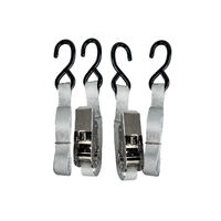 Tie-Down Ratchet Stainless Steel 200kg 1.8m x 25mm Pair