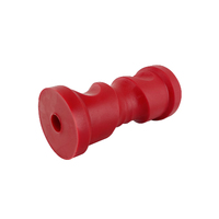 Soft Red Poly Self Centering Roller 150x70mm x 17mm Bore